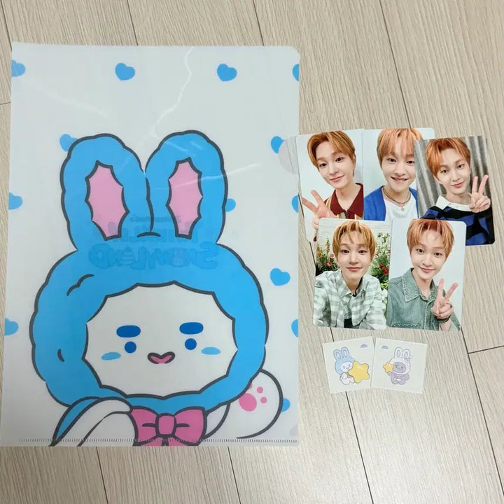 [BUNJANG] Onew "Jjing Nyan" Popup Photocard, Sticker File, Bundle Set / 온유 찡냥이 팝업 포카 띠부실 파일 일괄