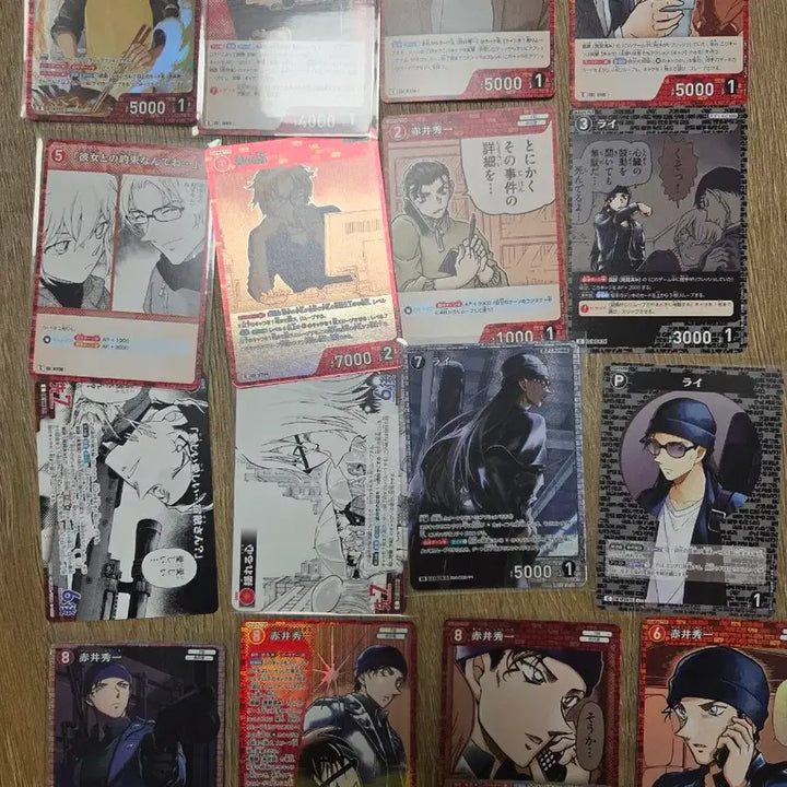 [BUNJANG] Detective Conan TCG Akai Bundle Set (16 Cards) / 코난 tcg카드 아카이 16장 일괄 양도