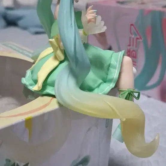 [BUNJANG] Vocaloid Hatsune Miku FuRyu Ramen Noodle Stopper Figure / 하츠네미쿠 후류 라임 누들스토퍼 판매합니다