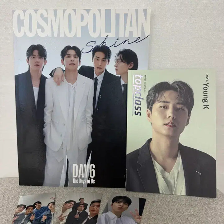 [BUNJANG] Day6 Young K Cosmopolitan + Top Class Magazine Set / 데이식스 코스모폴리탄 + 탑클래스 / 영케이