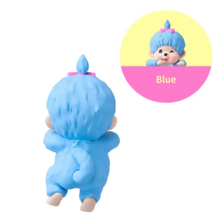 [BUNJANG] Sonny Angel x Monchhichi Hipper Colors Wink Blue Monchhichi Girl / 소니엔젤 몬치치 히퍼 컬러즈 윙크 블루 몬치치걸