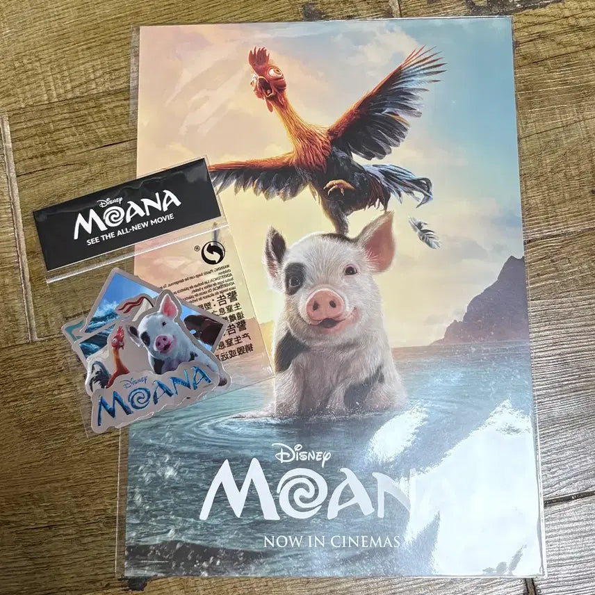 [BUNJANG] Moana Lotte Cinema Poster Sticker Bundle / 모아나 롯데시네마 (포스터 스티커 일괄)