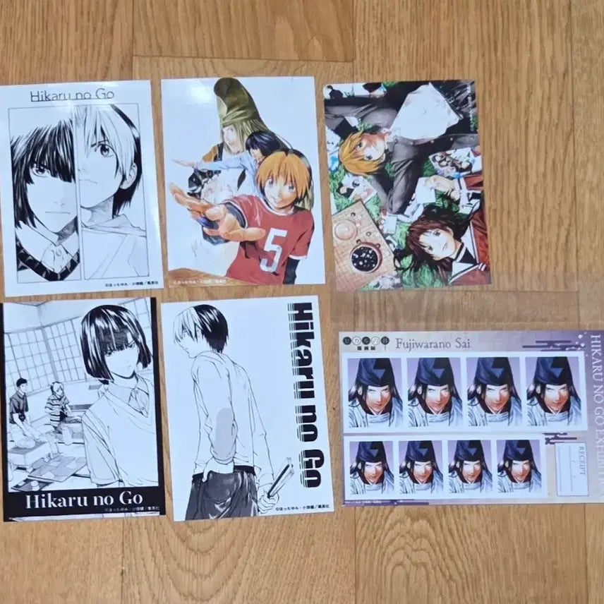 [BUNJANG] Hikaru no Go Original Art Exhibition Certified Photo Kuzuki Ghost Go Master / (일괄) 히카루의 바둑 원화전 사이 증명사진 쿠지 고스트바둑왕