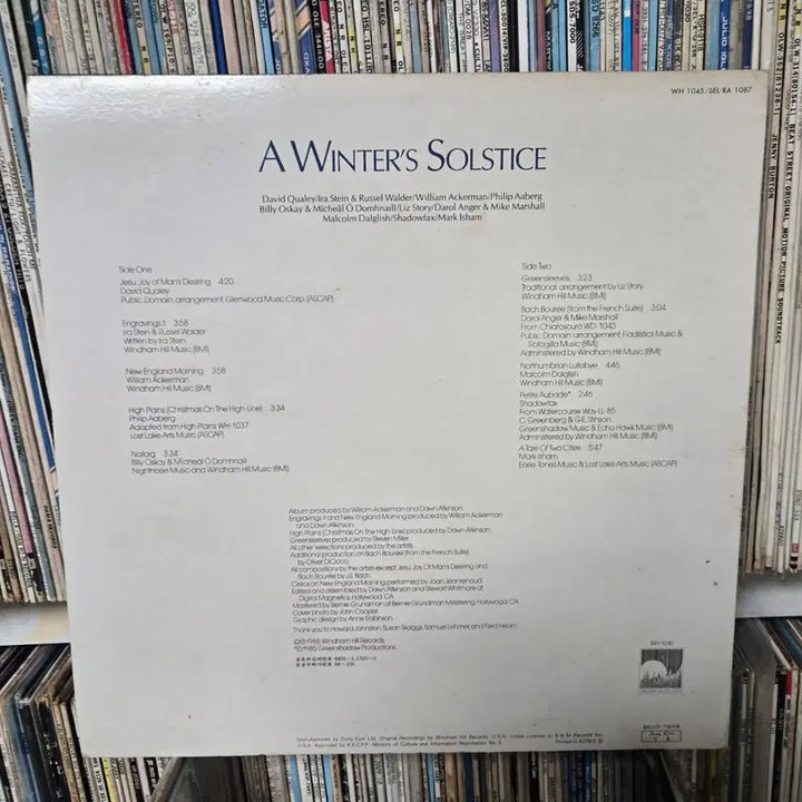 [BUNJANG] Windham Hill Artist Winter Solstice LP Record (Mint Condition) / 윈덤힐 아티스트 윈터 솔스티스 LP판 민트급