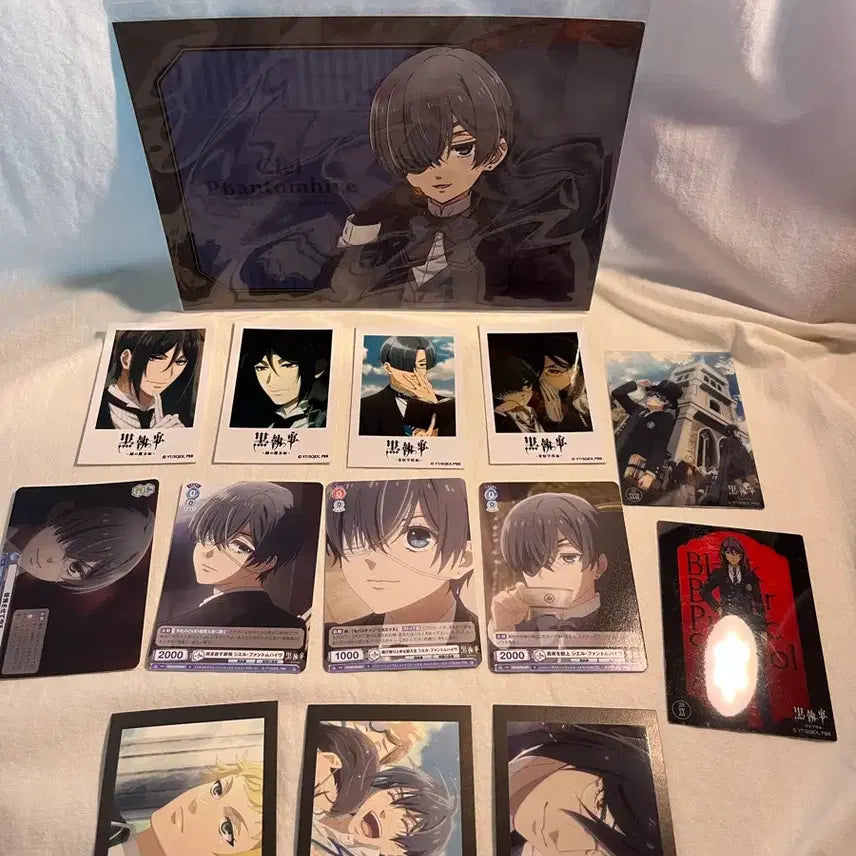 [BUNJANG] Black Butler Ciel Sebastian Paper Goods Animate Shinjuku Pop-up Bundle Set / 흑집사 시엘 세바스찬 지류 굿즈 일본 애니메이트 신주쿠팝업