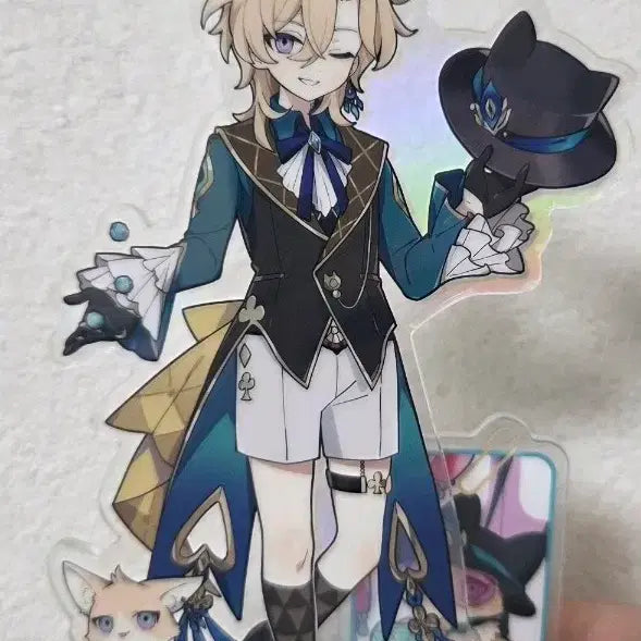 [BUNJANG] Honkai Star Rail Aventurine Tinycat Acrylic Stand / 붕스 스타레일 어벤츄린 타이니캣 아크릴스탠드