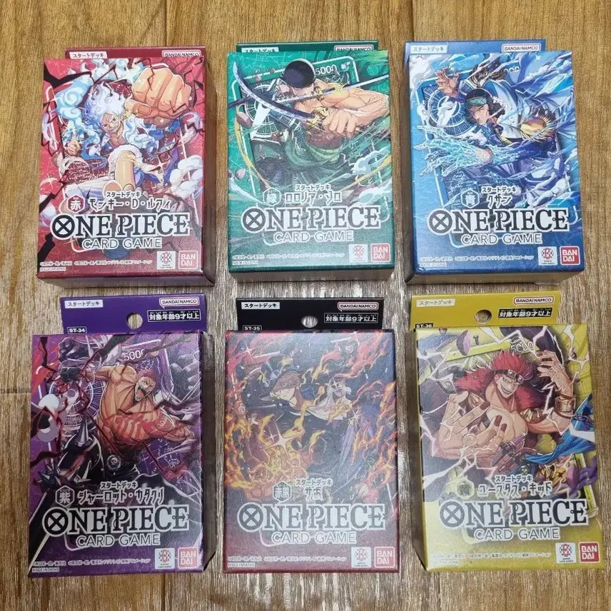 [BUNJANG] One Piece Card Japanese Starter Deck Set ST-31 to ST-36 (6-Card Bundle) / 원피스카드 일본판 스타터덱 6종 1세트 일괄