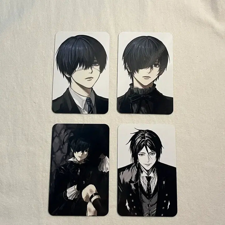 [BUNJANG] Black Butler Ciel Sebastian Illustration Photocard Bundle Set / 흑집사 시엘 세바스찬 일러스트 포토카드 지류굿즈 일괄