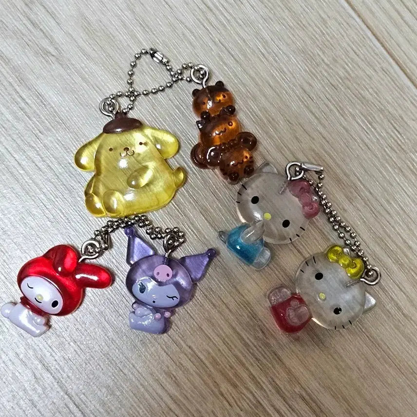 [BUNJANG] Sanrio Nakayoshi Drop Charm Keychain Gacha Bundle Set / (일괄)산리오 나카요시 드롭참 키링 가챠