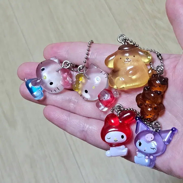 [BUNJANG] Sanrio Nakayoshi Drop Charm Keychain Gacha Bundle Set / (일괄)산리오 나카요시 드롭참 키링 가챠