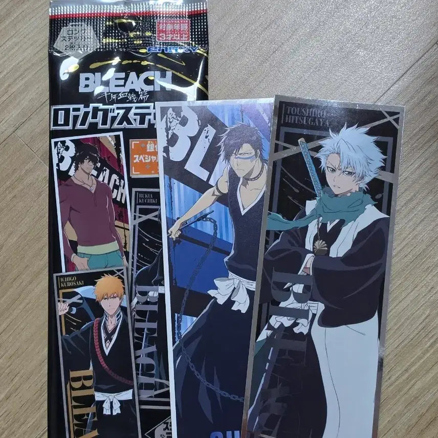 [BUNJANG] Bleach Thousand-Year Blood War Long Sticker Set - Toshiro &amp; Shuhei Bundle / 블리치 천년혈전편 롱 스티커 토시로 슈헤이 일괄