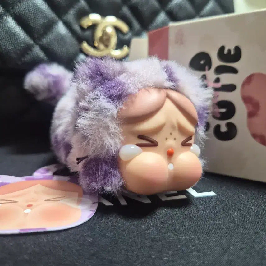 [BUNJANG] Pop Mart Wild Brainy Bear Neon Cat Purple / 팝마트 와일드벗큐티 네온냥이 보라색