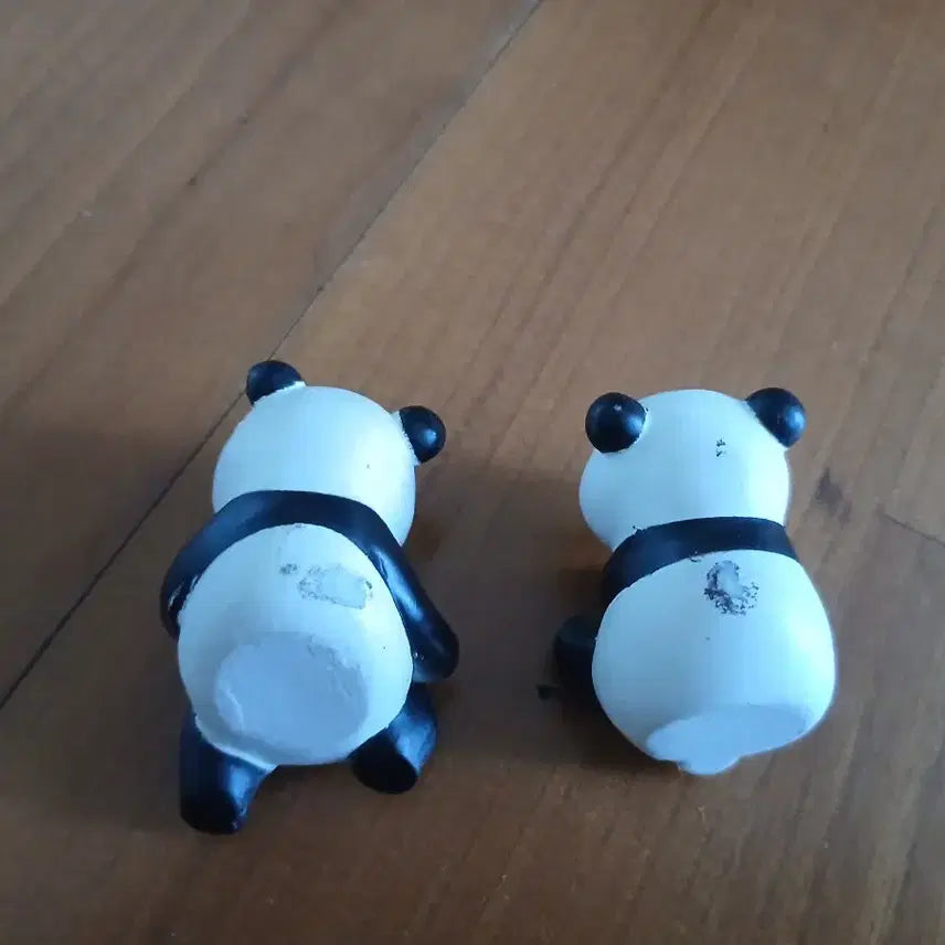 [BUNJANG] Vintage Panda Figurines Set of 2 / 고전 빈티지 판다 피규어 2개 세트