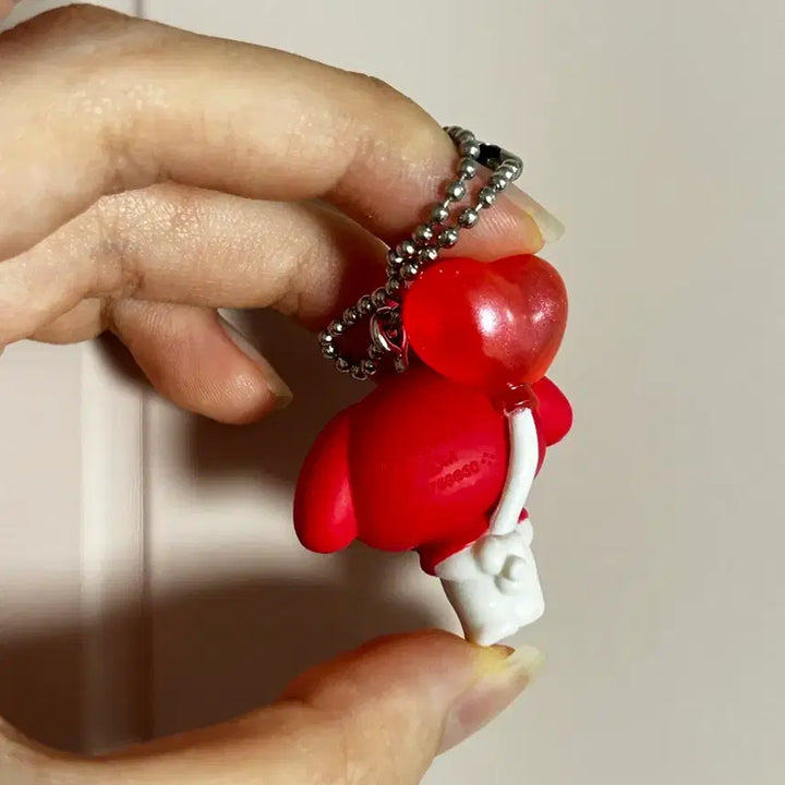 [BUNJANG] Sanrio Hello Kitty &amp; My Melody Color Collection Red Balloon Gacha Keyring / 오늘까지)산리오 헬로키티 마이멜로디  컬러 컬렉션 레드 빨간 풍선 가챠 키링