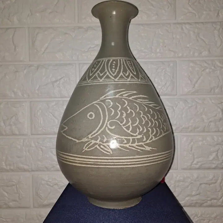 [BUNJANG] Celadon Porcelain Twin Fish Twin-handled Jar / 078일괄판매특별공지 물고기 두마리 청자주병