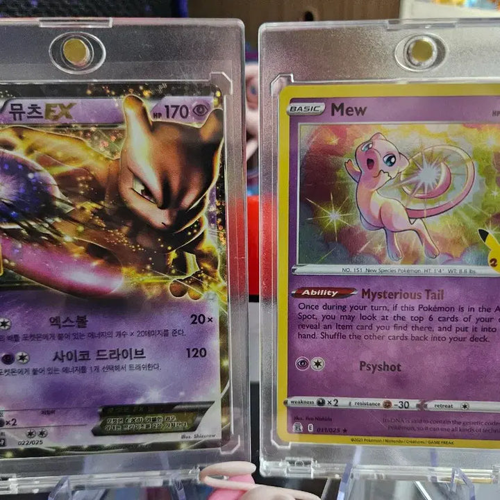 [BUNJANG] Mewtwo 25th Anniversary &amp; Mew 25th Anniversary Bundle Set / 포켓몬카드 뮤츠25주년 / 뮤 25주년 일괄