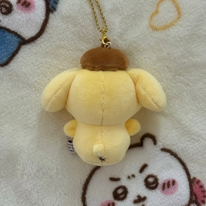 [BUNJANG] Sanrio Pompompurin Nikoknui Mascot Keychain / 산리오 폼폼푸린 니코누이 마스코트 키링