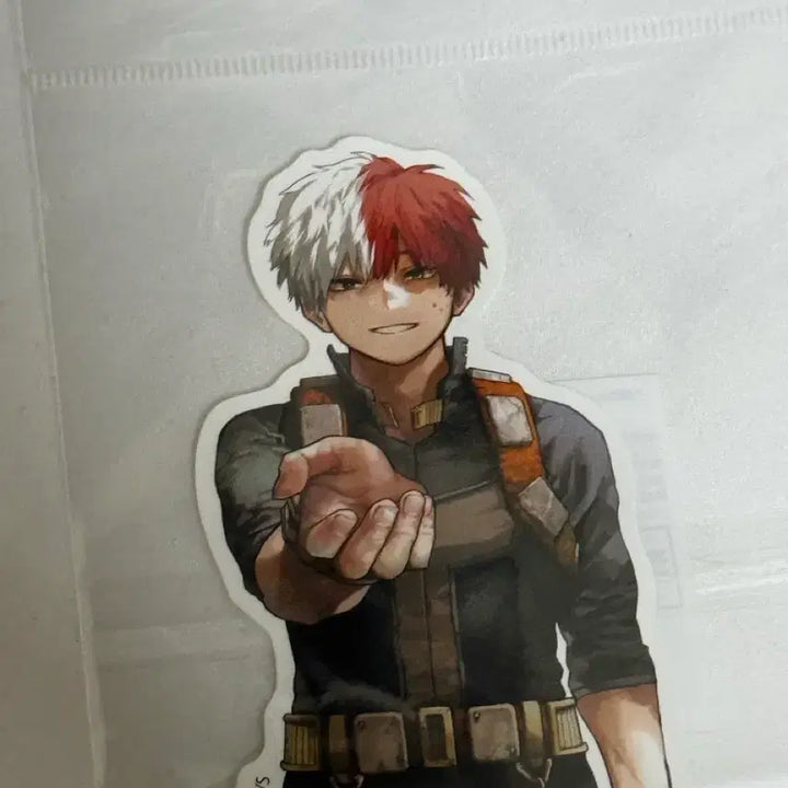 [BUNJANG] My Hero Academia Todoroki Die-Cut Sticker Jump Shop / 토도로키 다이컷 스티커 굿즈 히로아카 나히아 점프샵