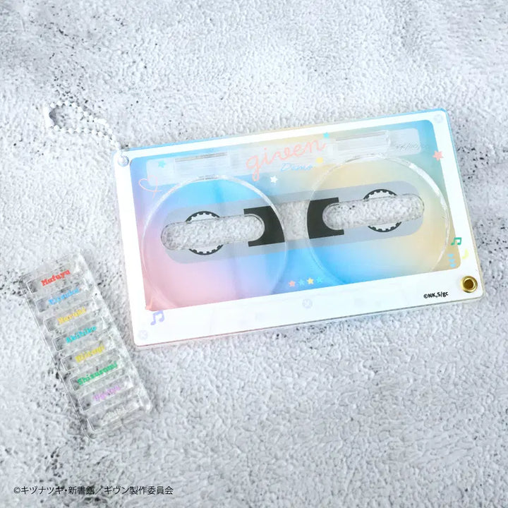 [BUNJANG] Given Mix Theme Cassette Tape Can Badge Acrylic Frame (57mm) / [미개봉/공굿] 영화 기븐 given 히이라기 믹스 테마 페어 캔뱃지 아크릴 프레임 58mm 캔뱃지 홀더