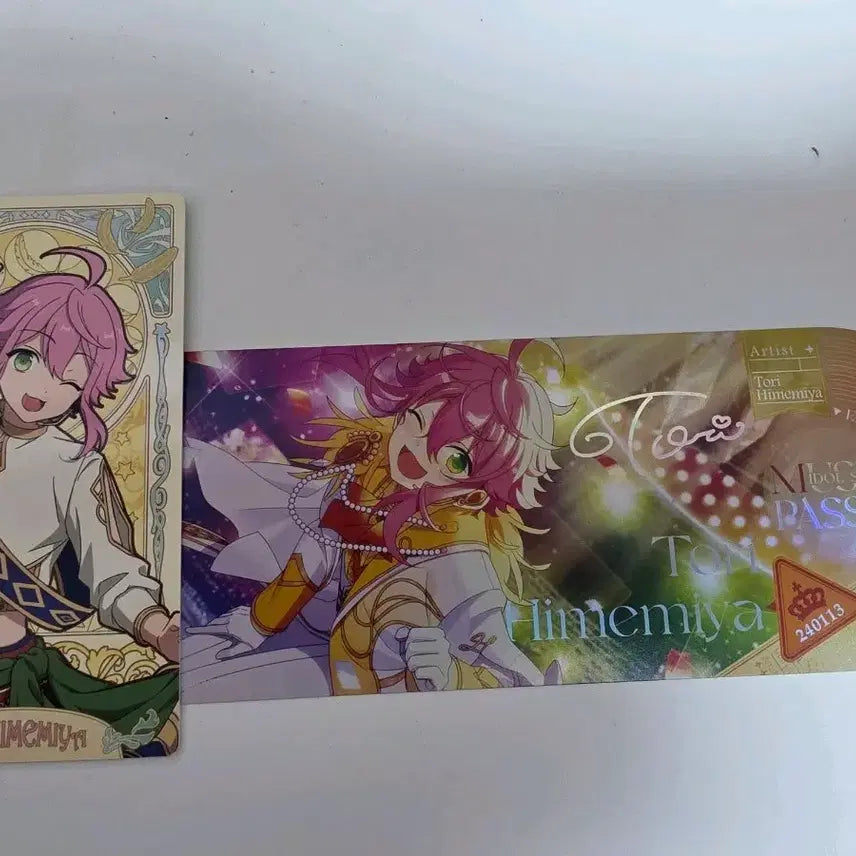 [BUNJANG] Ensemble Stars Himemiya Tori Arcana Card &amp; Record Ticket Bundle Set / 앙상블 스타즈 토리 아르카나 카드, 레코드 티켓 일괄