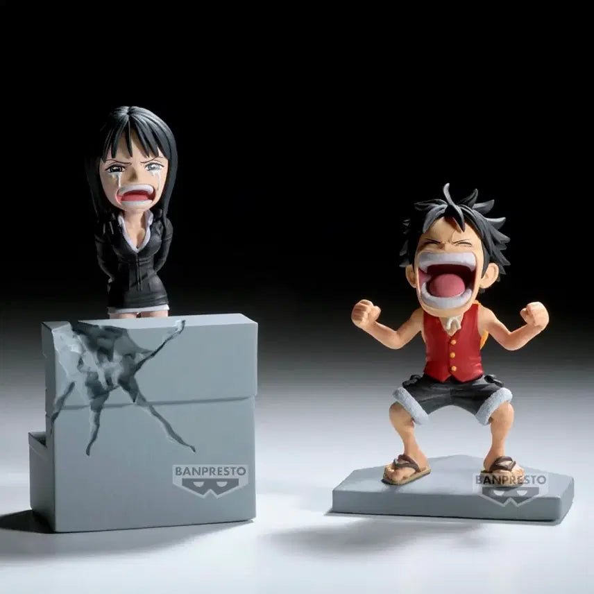 [BUNJANG] One Piece World Collectable Monkey D. Luffy &amp; Nico Robin Figure (Sealed) / 원피스 월드콜렉터블 몽키 D 루피 &amp; 니코로빈 미개봉