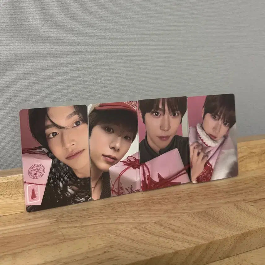 [BUNJANG] RIIZE Pink Christmas Photocard Bundle Set (Wonbin, Taro, Eunseok) / 라이즈 핑크 크리스마스 포카 원빈 타로 은석
