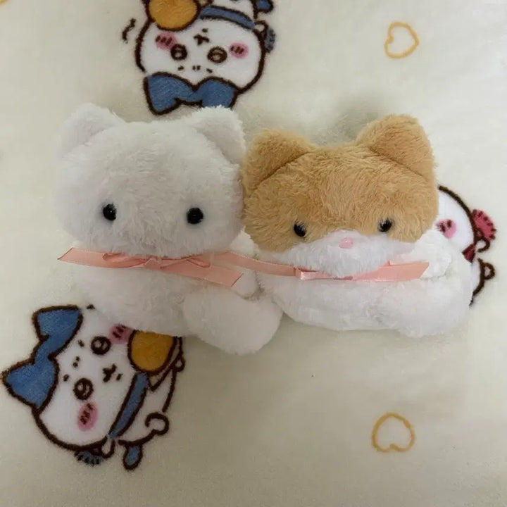 [BUNJANG] Oing Boing Enoki Mushroom Cat and Baking Bread Cat Plush Set / 일괄) 오잉보잉 노루궁뎅이 식빵 굽는 고양이 인형 세트