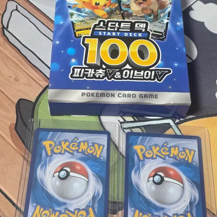 [BUNJANG] Pokemon Trading Card Game Pikachu &amp; Eevee Starter Deck (100 Cards) / 포켓몬 카드 스타트 덱 피카츄&amp;이브이 100장 덱