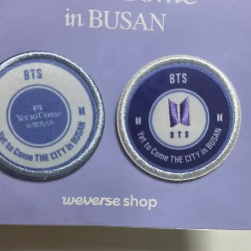 [BUNJANG] BTS 2022 Yet to Come Busan Concert Wappen Badge / BTS 방탄소년단 2022 부산콘 옛투컴 와펜 뱃지