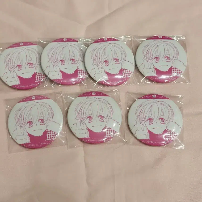 [BUNJANG] Ouran High School Host Club Hani Set of 7 Can Badges / (7개 일괄 ) 오란고교 호스트부 하니 캔뱃지