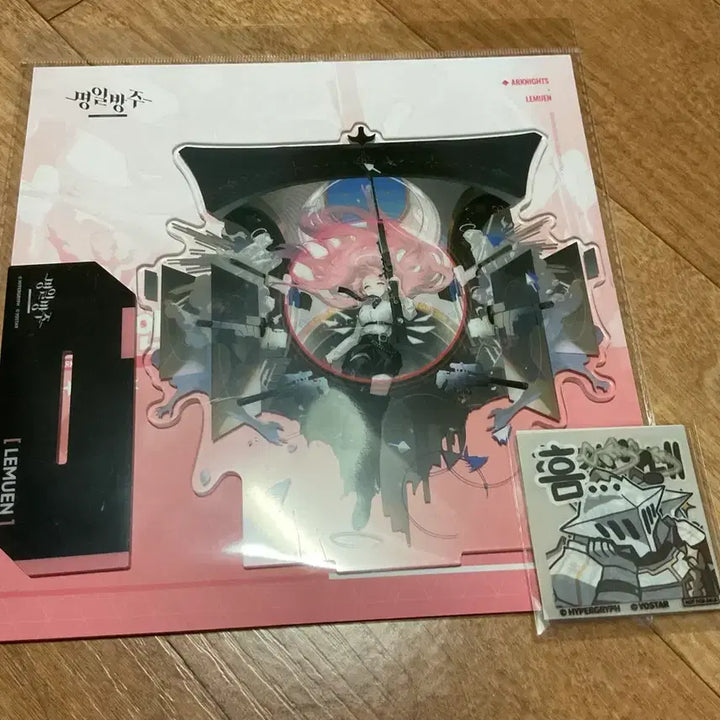 [BUNJANG] Arknights Lemuen 2nd Anniversary Acrylic Stand &amp; Sancta Mixaparato Sticker Set / 명일방주 명방 팝업 르무엔 2정 아크릴스탠드 산크타 믹사파라토 스티커 판매