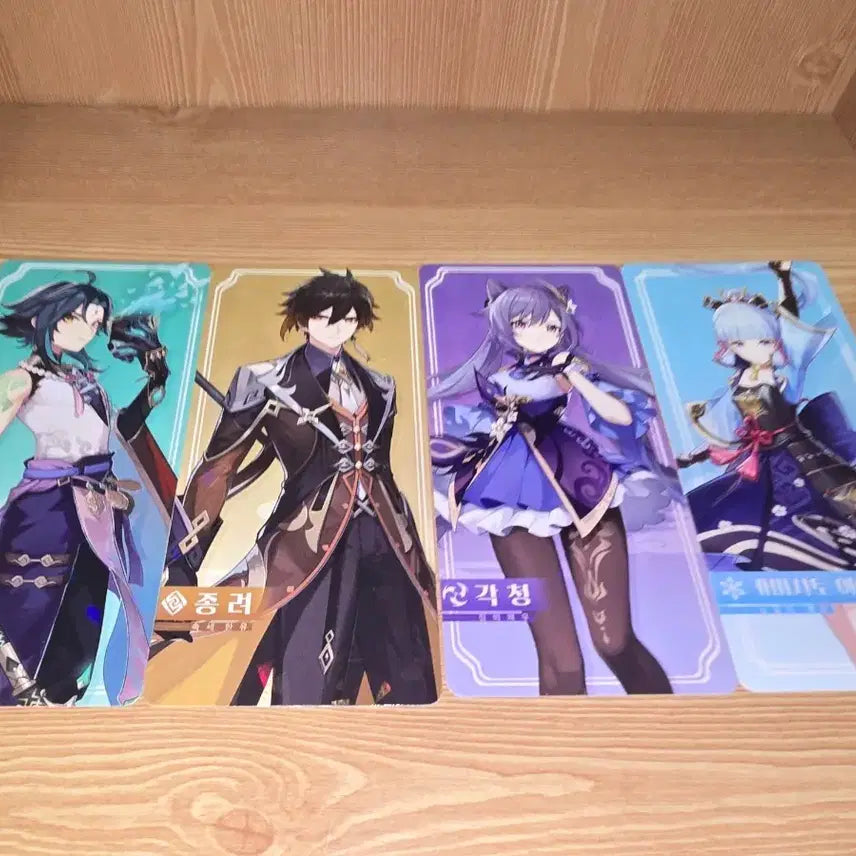 [BUNJANG] Genshin Impact Autumn Pop-Up Store Card Set / 원신 가을 팝업스토어 카드텍 일괄 팝니다