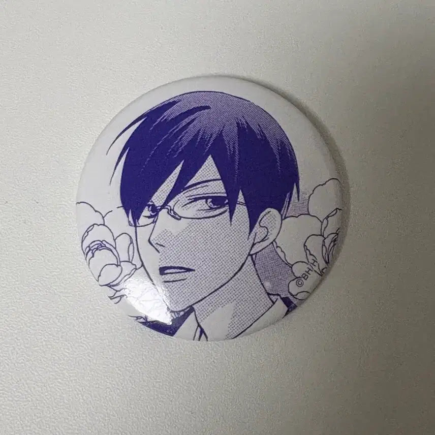 [BUNJANG] Ouran High School Host Club Kyouya Original Sketch Can Badge / 오란고교 호스트부 쿄우야 원화 캔뱃지