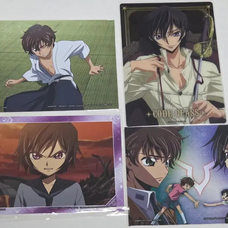 [BUNJANG] Code Geass Paper Bromide Set Lelouch Suzaku / 코드기어스 클리어카드 지류 브로마이다스 브로마이드 브마 굿즈 를르슈 스자쿠