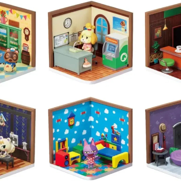 [BUNJANG] Animal Crossing Happy Room Figure Re-Ment Set / 동물의 숲 해피룸 피규어 동숲 리멘트