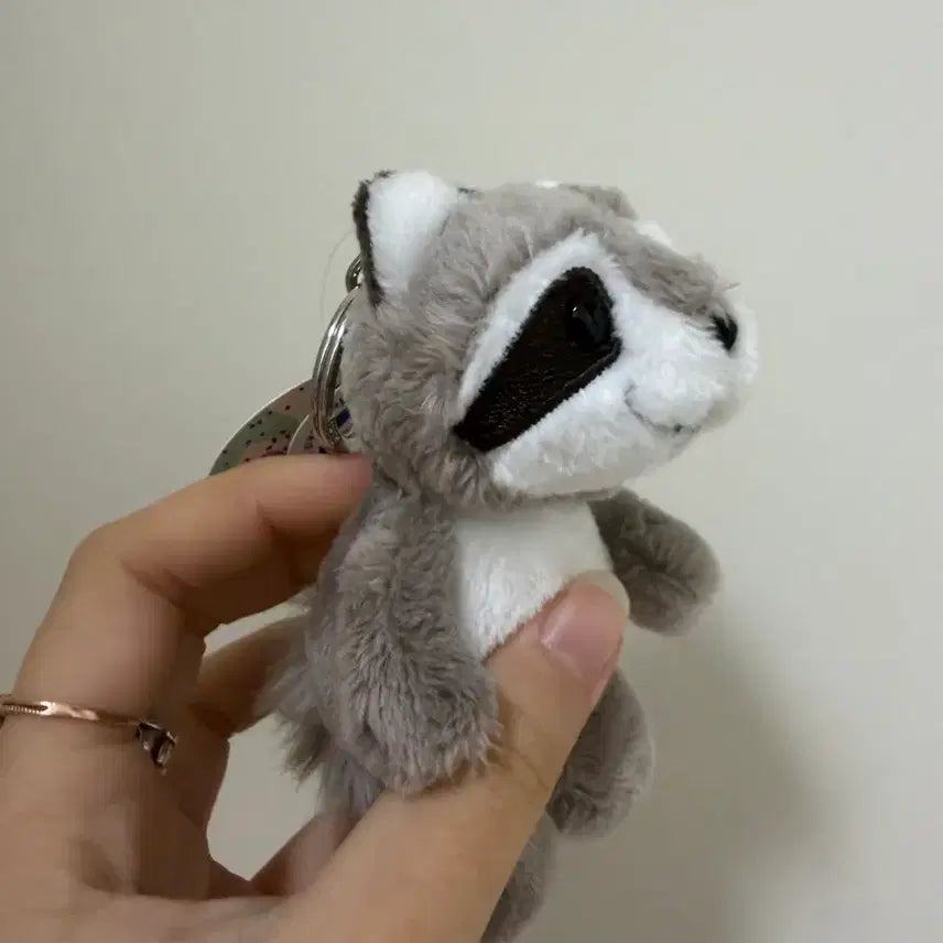 [BUNJANG] European Raccoon Plush Keychain / 유럽 너구리 인형 키링