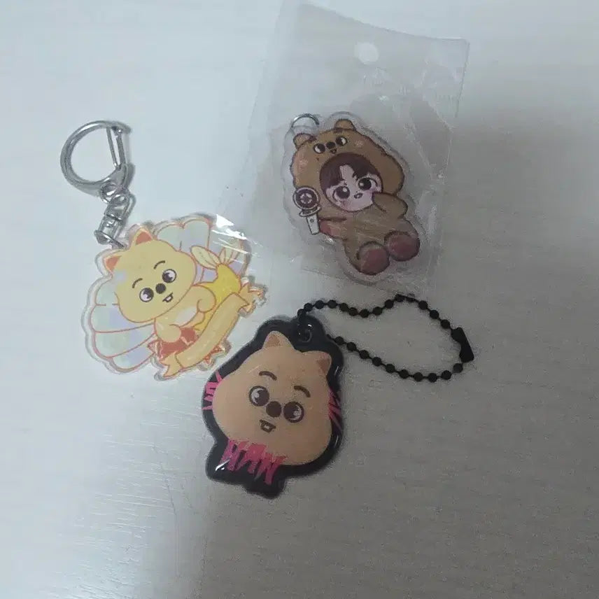 [BUNJANG] Stray Kids Han Jisung Han Quokka Keychain Bundle Set / 스트레이키즈 스키즈 스키주 공굿 비공굿 한 한지성 한쿼카키링 일괄