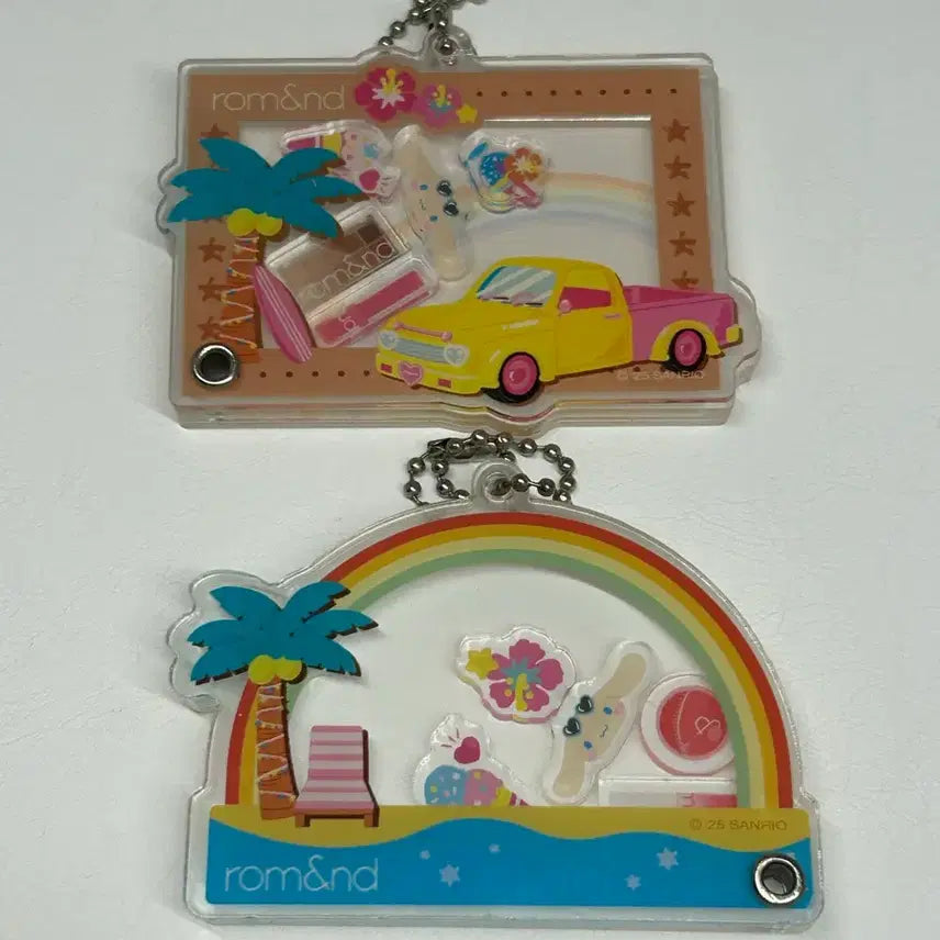[BUNJANG] Rom&amp;nd x Sanrio Cinnamoroll Collaboration Keyring Set / 롬앤 산리오 시나모롤 콜라보 키링 세트