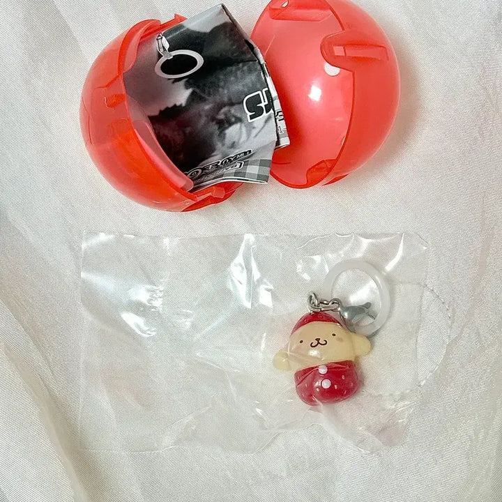 [BUNJANG] Sanrio Ichigo Strawberry PomPomPurin Gacha Charm / [새상품] 폼폼푸린/ 산리오 이치고 딸기 메지루시 가챠