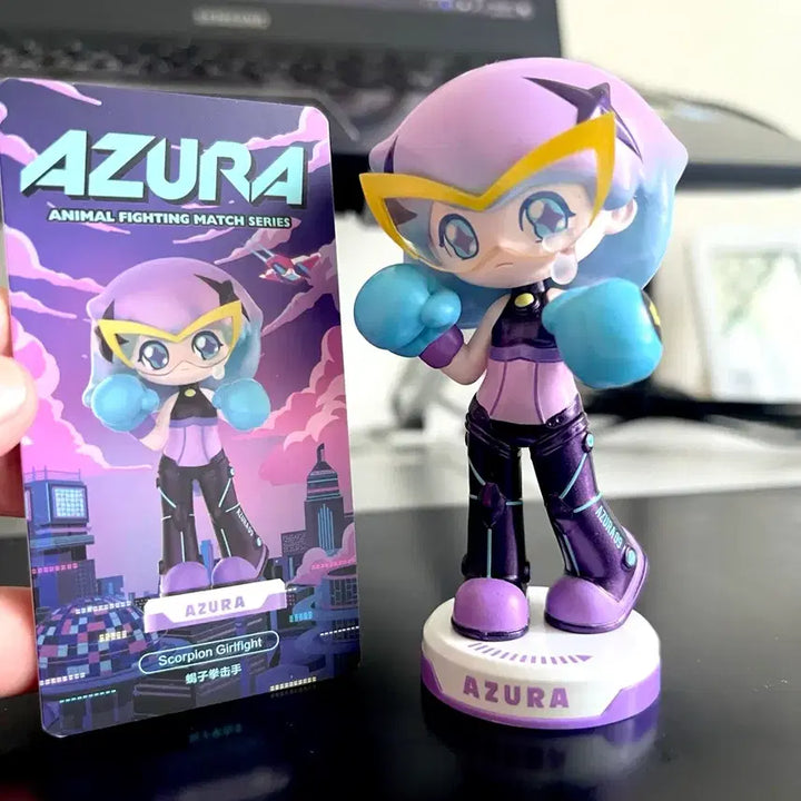 [BUNJANG] Pop Mart Azura Animal Fighting Match Boxer (Unsealed, Box Not Included) / [팝마트] 아주라 애니멀 파이팅 매치 - 복서(개봉, 박스x)