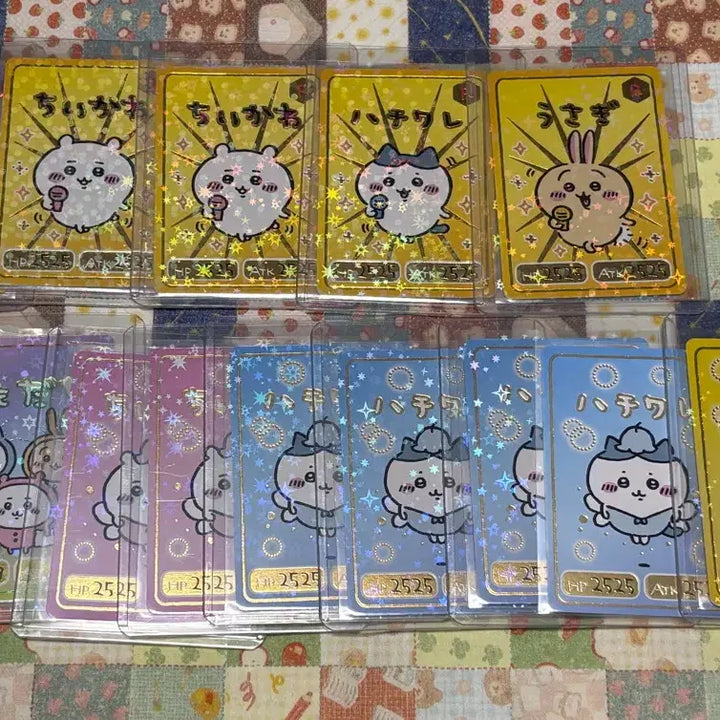 [BUNJANG] Chiikawa Gummy Card Bundle Set (Approx. 70 cards) / 약70장 치이카와 구미 카드 일괄 하치와레 우사기 랏코