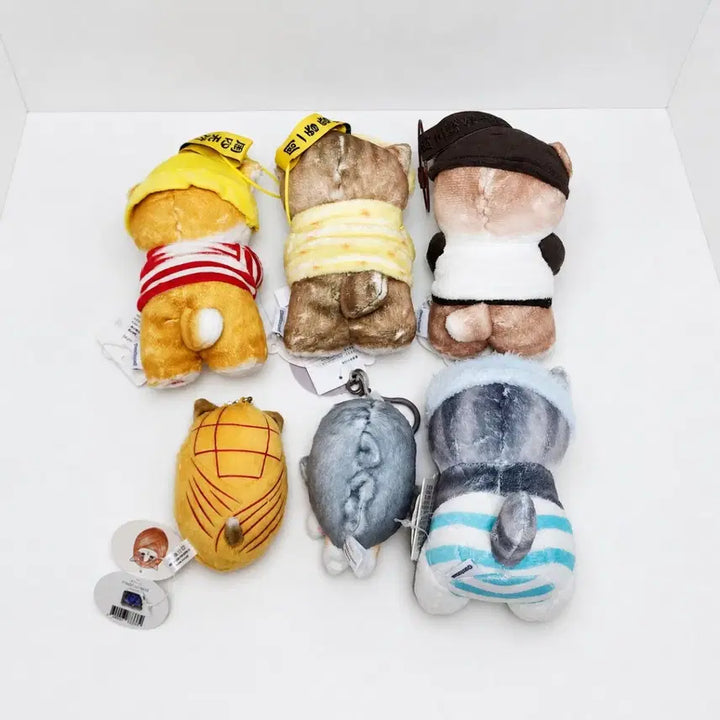 [BUNJANG] Mofu Sand Neko Plush Keychain Set (6 Types) / 일괄)모후산도 인형 키링 6종 세트_사메냥 모프샌드 모후샌드 모프산도 빅 마스코트 누이 굿즈