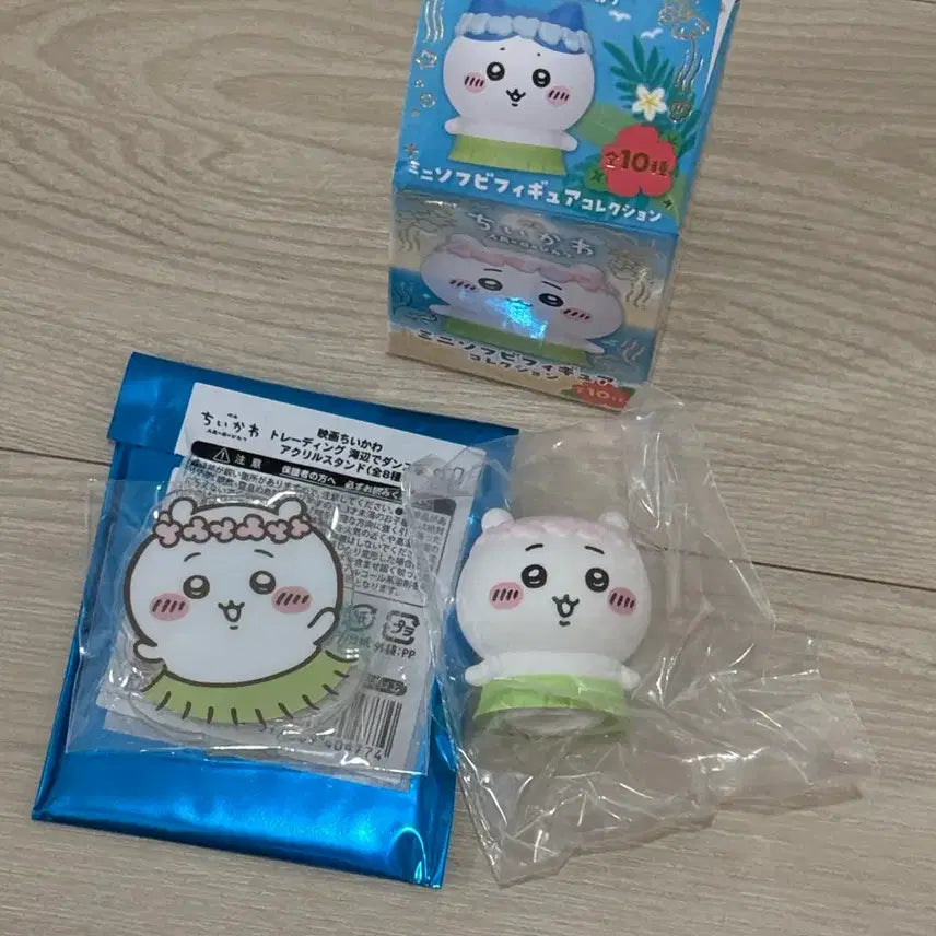 [BUNJANG] Chiikawa Mermaid Island Movie Sofubi &amp; Acrylic Stand Bundle Set / 당일배송) 치이카와 신상 인어섬 영화 소프비 아크릴 일괄