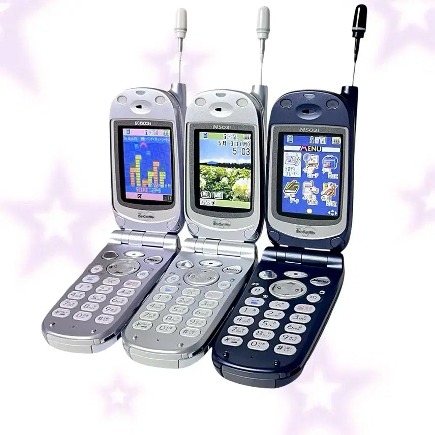 [BUNJANG] Classic Docomo Mockup Flip Phone Y2K Japan Mobile Phone / 고전 도코모 목업폰 렌티큘러 모형폰 폴더폰 일본 핸드폰 휴대폰 y2k docomo