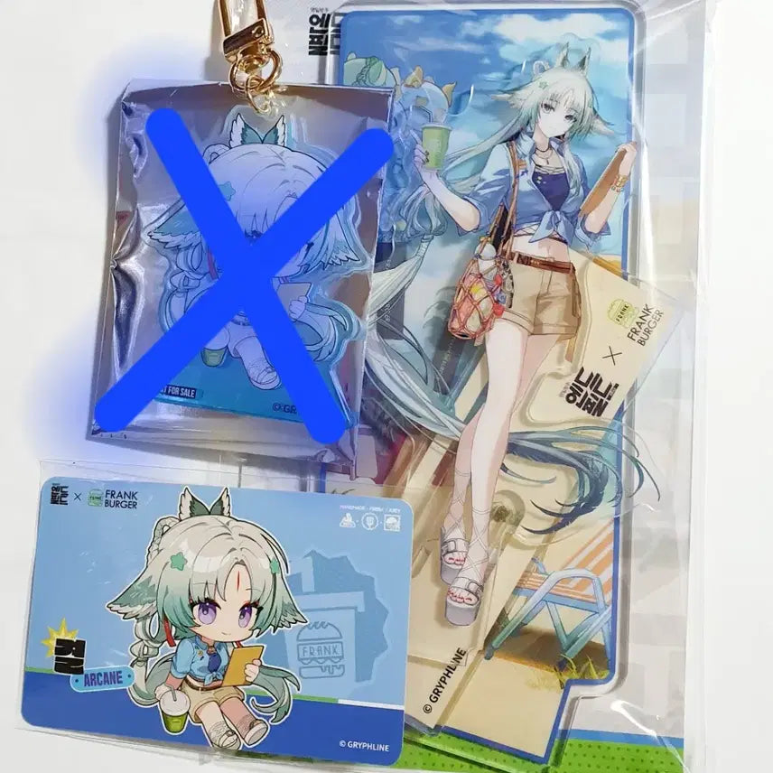 [BUNJANG] Arknights: Endfield Frank Burger Collaboration Acrylic Stand &amp; Photocard Set (Gyeol) / 명일방주 엔드필드 프랭크버거 결 아크릴 스탠드 포토카드 세트