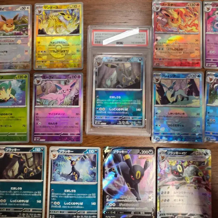 [BUNJANG] Pokemon Card Umbreon Evolution Set (9 Types Mirror Terastal &amp; 4 Types Umbreon Bundle Set) Japanese Version / (psa10)[일본판] 포켓몬 카드 블래키 등 진화체 9종 미러 테라스탈 &amp; 블래키 4종 일괄 세트
