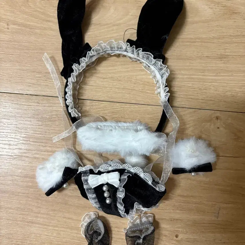[BUNJANG] 20cm Bunny Girl Costume Set for Dolls / 20cm 옷장 인형 옷 바니걸 바니복 바니코스튬