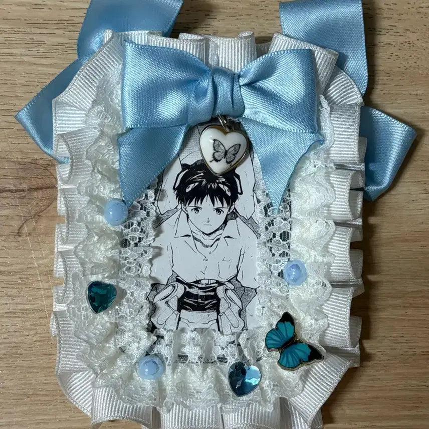 [BUNJANG] Lace Ribbon Photocard Holder / 레이스 리본 포카홀더 탑꾸 탑로더