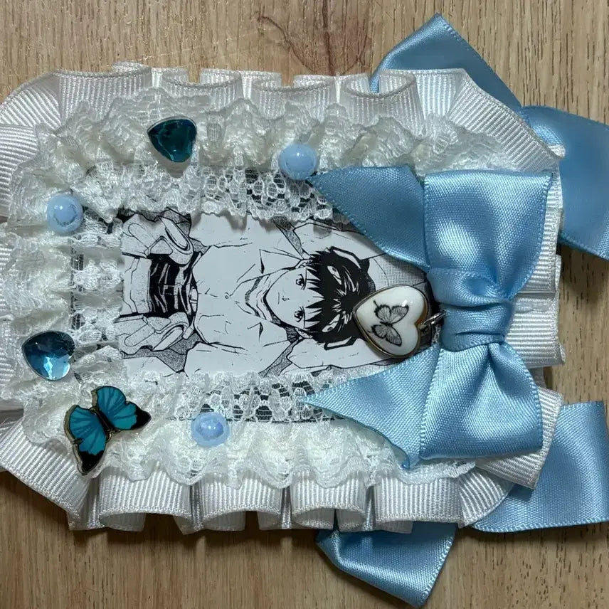 [BUNJANG] Lace Ribbon Photocard Holder / 레이스 리본 포카홀더 탑꾸 탑로더