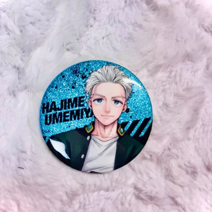 [BUNJANG] Wind Breaker UMEMIYA Glitter Can Badge / 윈브레 원화전 우메미야 글리터 캔뱃지 판매